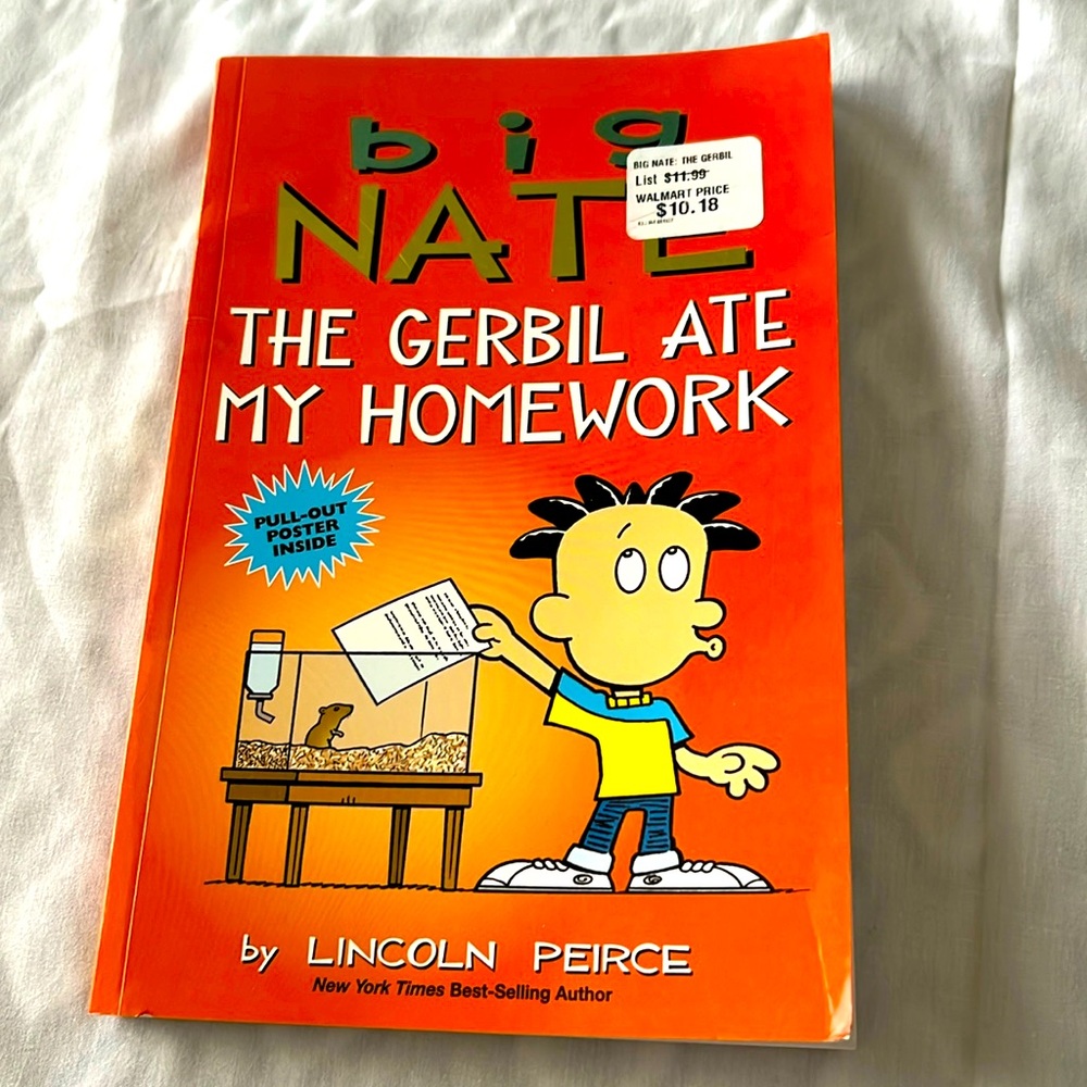 This Big Nate The Gerbil ate my homework. This book is brand new.